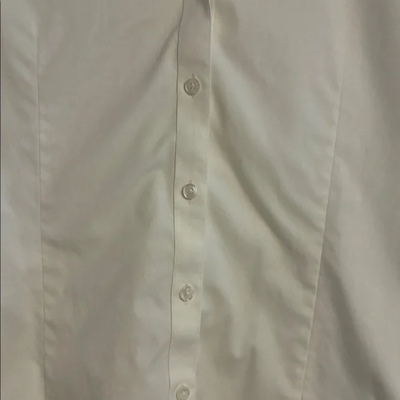 Brooks Brothers White Fitted Dress Shirt - Classic Point Collar - Picture 4 of 6